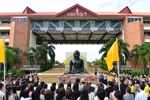 อัญเชิญ พระพุทธชยันตีองค์ดำ นาลันทา ร่วมทำวัตร ณ มมส