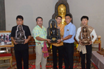 มมส จัดพิธีอัญเชิญพระพุทธกันทรวิชัยอภิสมัยธรรมนายกขึ้นสู่หอสรง และการประกวดวงกลองยาว-วงโปงลาง