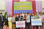 มมส จัดพิธีมอบถังน้ำ และเก้าอี้สุขาพาสุข