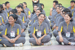 บรรยากาศรับน้องประชุมเชียร์ มมส น่ารัก คึกคัก อบอุ่น