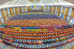 บรรยากาศซ้อมใหญ่พิธีพระราชทานปริญญาบัตร มมส ประจำปีการศึกษา 2560-2561