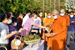 มมส ทำบุญตักบาตรวันคล้ายวันสถาปนาฯ ครบรอบ 53 ปี