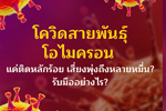 รู้จักโควิดสายพันธุ์โอไมครอน 