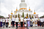 มมส ถวายผ้าห่มผ้าองค์พระธาตุนาดูนถวายเป็นพุทธบูชา และเวียนเทียนเนื่องในวันมาฆบูชา