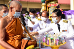 มมส ร่วมพิธีทำบุญตักบาตร ถวายเป็นพระราชกุศลเนื่องในโอกาสวันเฉลิมพระชนมพรรษา สมเด็จพระนางเจ้าฯ พระบรมราชินี
